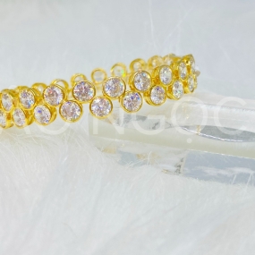 Vòng Kết Hột Trắng Chìm 