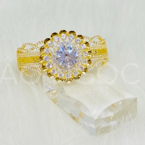 Vòng Hoa Kết 1 Hột 8 Hàng Tấm 