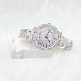 Lắc Đồng Hồ Nữ Kết 2 Hàng Tấm Giữa